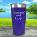 Mommin Aint Easy Engraved Tumbler Tumbler ZLAZER 20oz Tumbler Royal Purple 