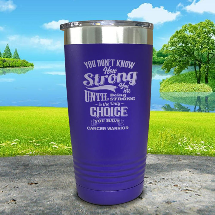 Cancer Warrior Engraved Tumbler