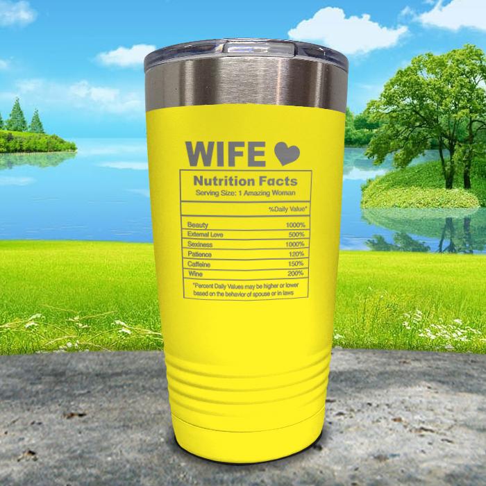 Nutrition Facts Engraved Tumbler