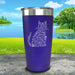 Cat Halloween Engraved Tumbler Tumbler ZLAZER 20oz Tumbler Royal Purple 