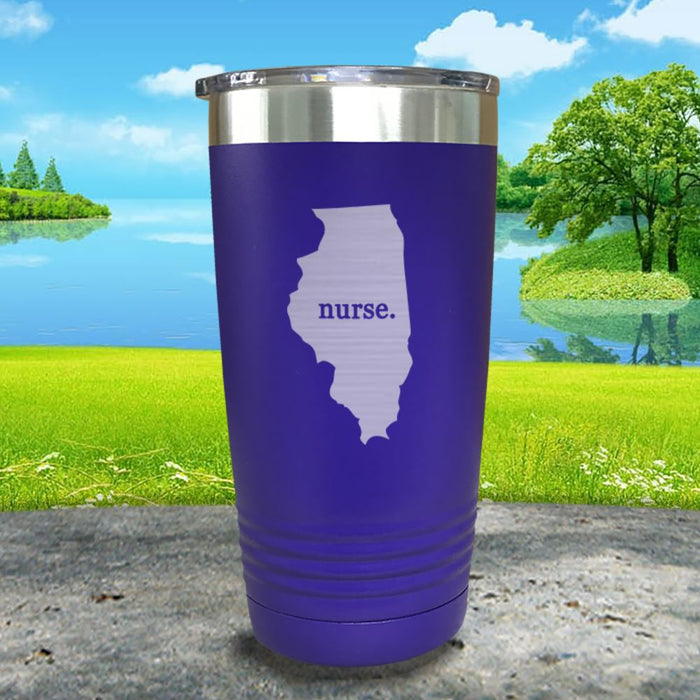 Nurse Illinois Premium Laser Engraved Tumbler