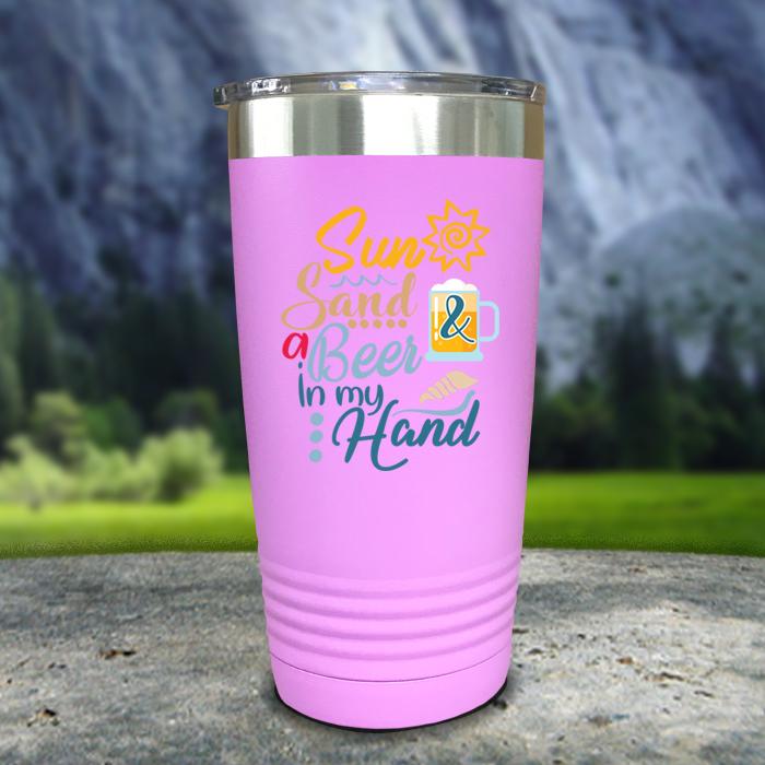 Sun Sand And Drink In My Hand – Engraved Stainless Steel Tumbler, Stainless  Cup, Vacation Tumbler – 3C Etching LTD