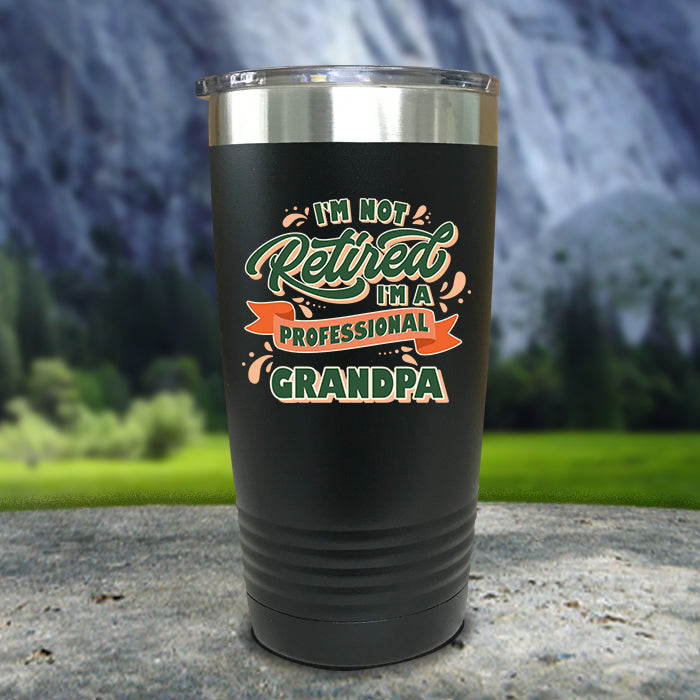 Retired Grandpa Personalized Color Printed Tumblers