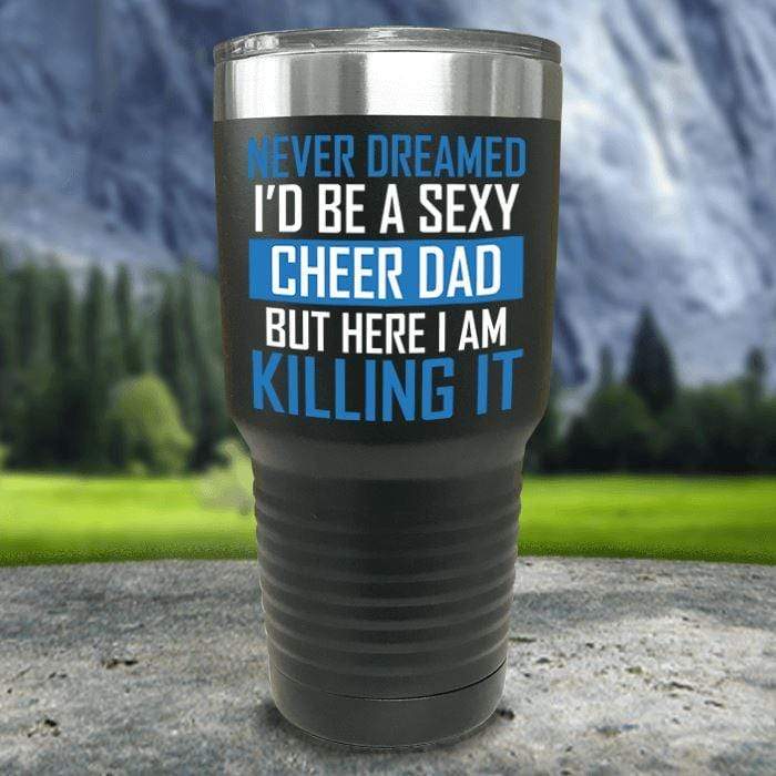 Cheer Dad Color Printed Tumblers - LemonsAreBlue