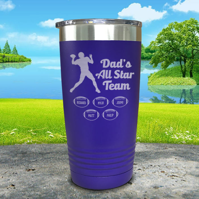 Football Dad's All Star Team CUSTOM Engraved Tumbler