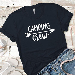 Camping Crew Premium Tees T-Shirts CustomCat Midnight Navy X-Small 
