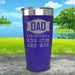 Dad Established CUSTOM Dates Engraved Tumblers Tumbler ZLAZER 20oz Tumbler Royal Purple 