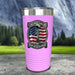 Veteran Always Remember Color Printed Tumblers Tumbler ZLAZER 20oz Tumbler Lavender 