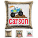 Monster Truck Personalized Magic Sequin Pillow Pillow GLAM Gold 