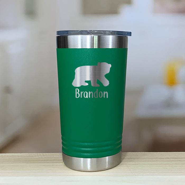 Personalized Bear Kids Engraved Tumbler