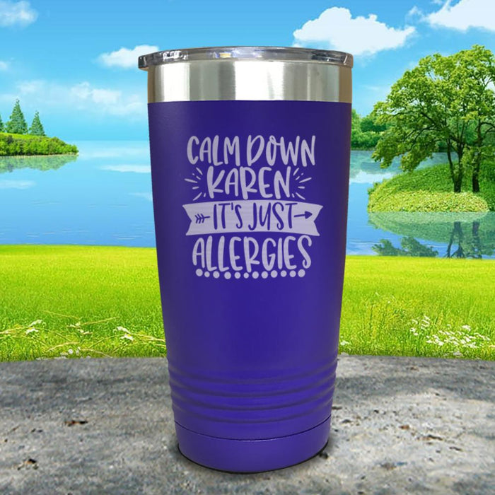 Calm Down Karen Engraved Tumbler