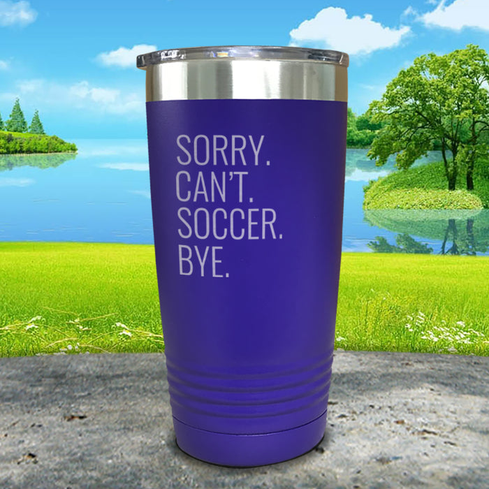 Sorry Can't Bye Personalized With Sports Engraved Tumbler