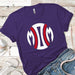 Baseball Mom Premium Tees T-Shirts CustomCat Purple Rush/ X-Small 