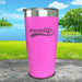 Momlife Engraved Tumbler Tumbler ZLAZER 20oz Tumbler Pink 