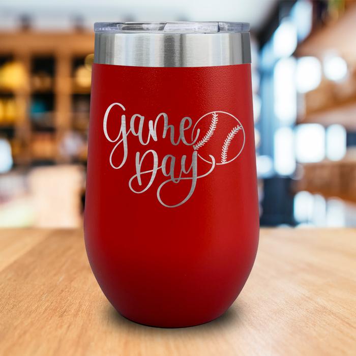 Game Day Engraved Wine Tumbler