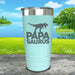 Papasaurus Engraved Tumbler Tumbler ZLAZER 20oz Tumbler Mint 