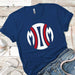 Baseball Mom Premium Tees T-Shirts CustomCat Royal X-Small 