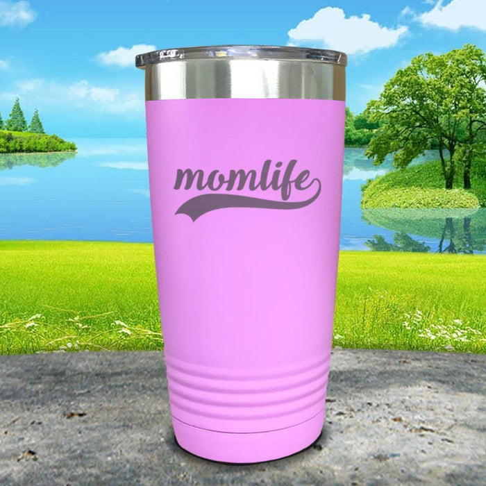 Momlife Engraved Tumbler Tumbler ZLAZER 20oz Tumbler Lavender 