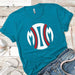 Baseball Mom Premium Tees T-Shirts CustomCat Turquoise X-Small 