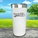 Momlife Engraved Tumbler Tumbler ZLAZER 20oz Tumbler White 