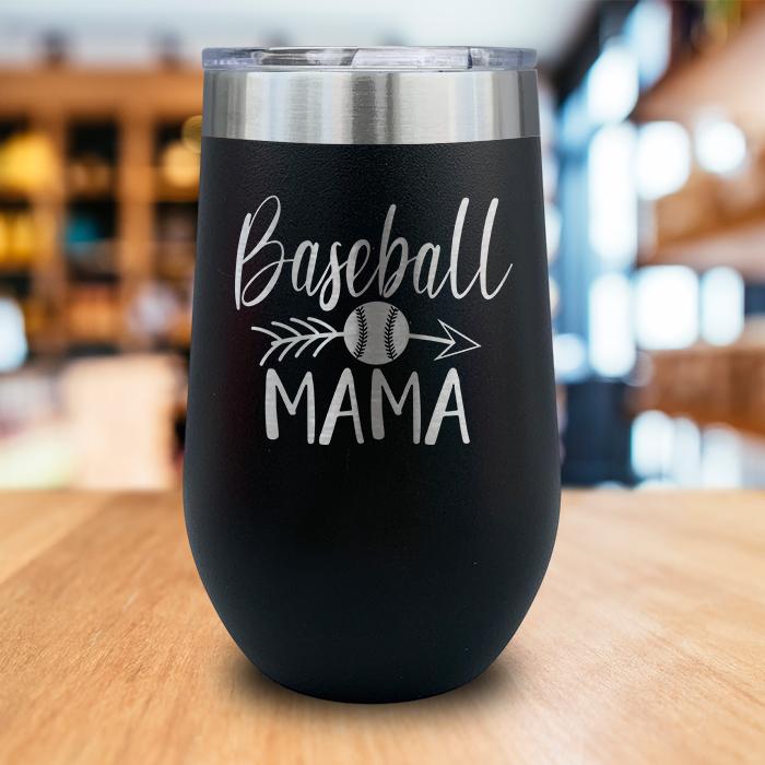 Baseball Mama Engraved Wine Tumbler