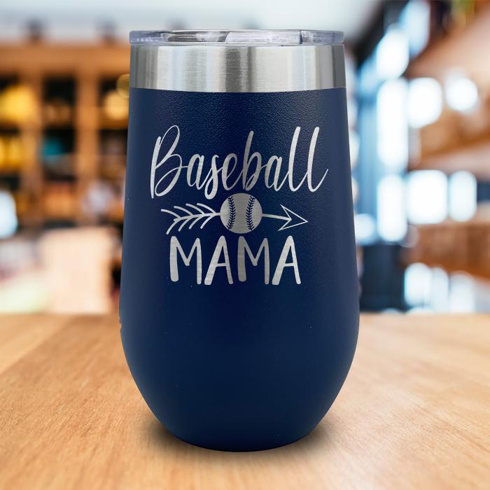 Baseball Mama Engraved Wine Tumbler