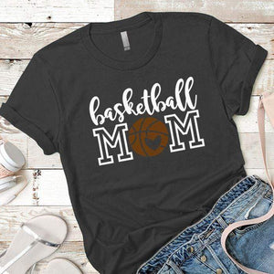 Basketball Mom Premium Tees T-Shirts CustomCat Heavy Metal X-Small 