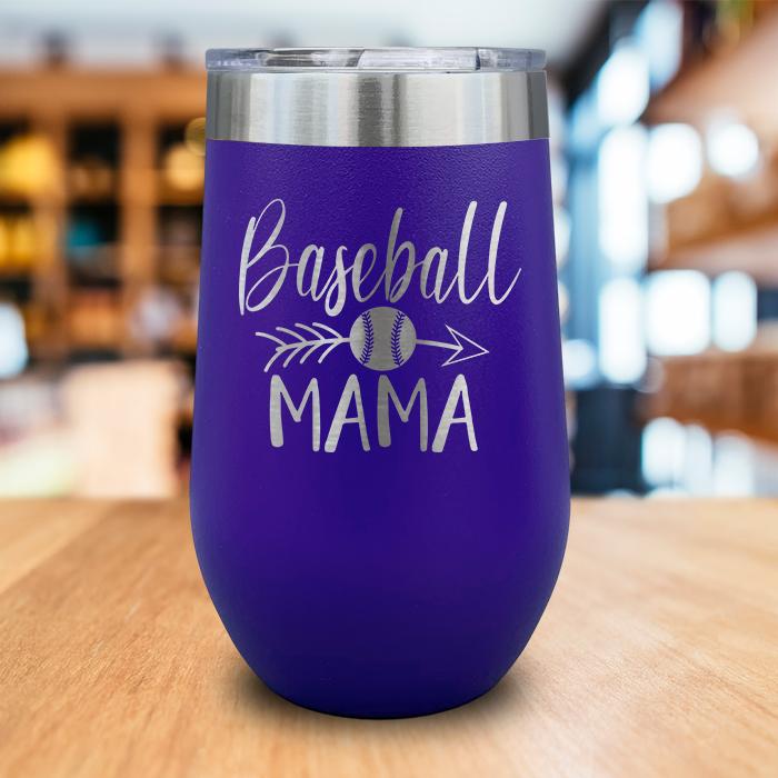 Baseball Mama Engraved Wine Tumbler