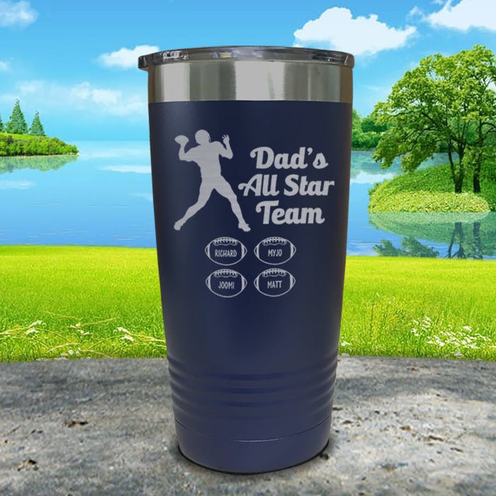 Football Dad's All Star Team CUSTOM Engraved Tumbler