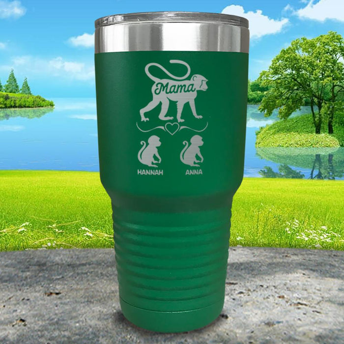 Mama Monkey Personalized Engraved Tumbler