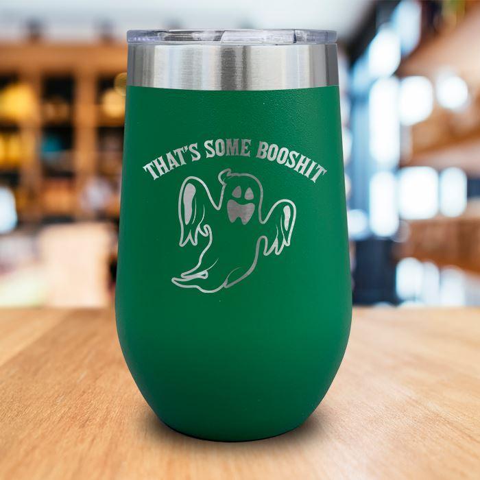 Booshit Engraved Wine Tumbler LemonsAreBlue 16oz Wine Tumbler Green 