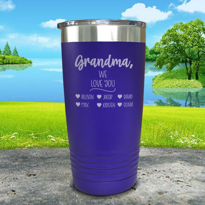 Personalized Grandparents We Love You Engraved Tumbler