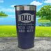 Dad Established CUSTOM Dates Engraved Tumblers Tumbler ZLAZER 20oz Tumbler Navy 