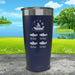 Fishing Dad (CUSTOM) With Child's Name Engraved Tumblers Tumbler ZLAZER 20oz Tumbler Navy 