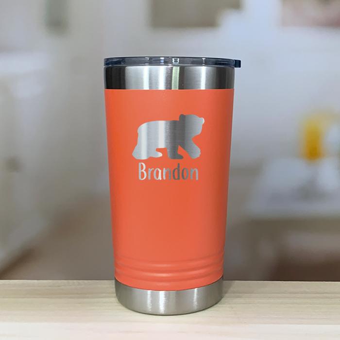 Personalized Bear Kids Engraved Tumbler