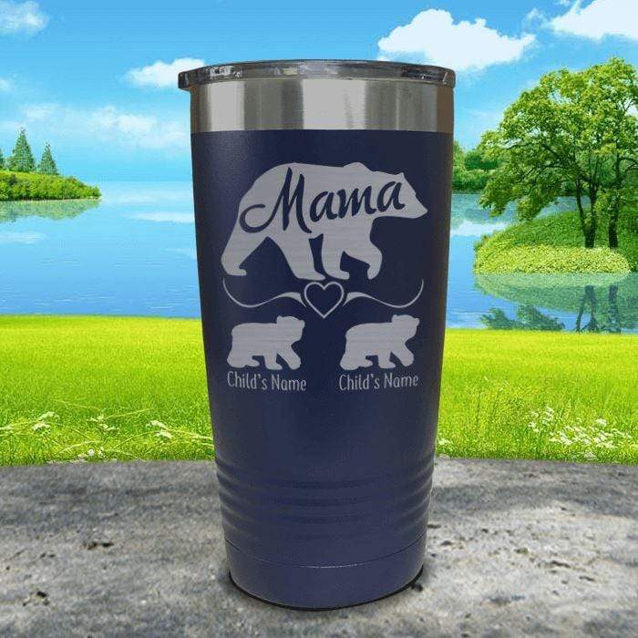 Mama Bear Tumbler, Personalized Gift for Mom, Custom Travel Mug With Kids  Names 20oz or 30oz Size, Mother in Law Cup 