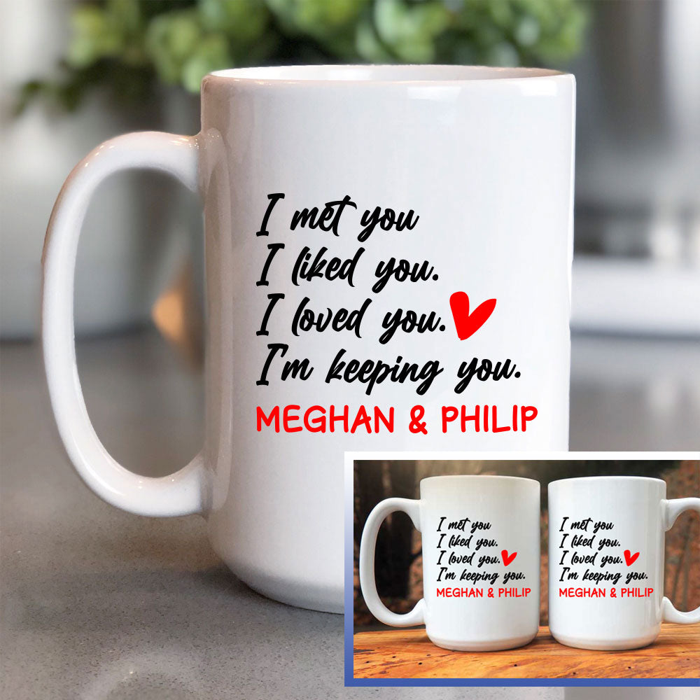 Couple Message on Double Sided Printed Coffee Mug