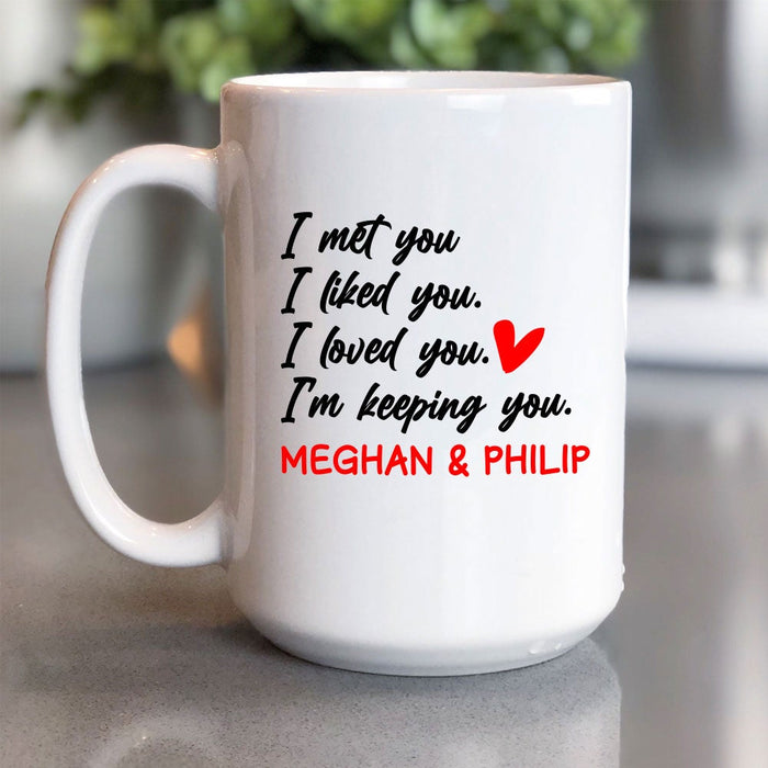 Couple Message on Double Sided Printed Coffee Mug