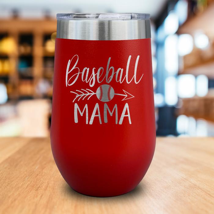 Baseball Mama Engraved Wine Tumbler