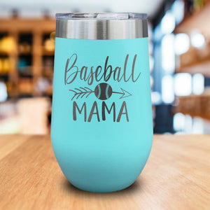Baseball Mama Engraved Wine Tumbler