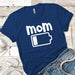 Mom Low Battery Premium Tees T-Shirts CustomCat Royal X-Small 