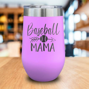Baseball Mama Engraved Wine Tumbler