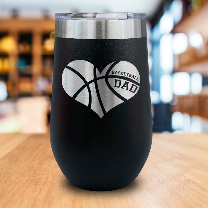 Basketball Dad Engraved Wine Tumbler