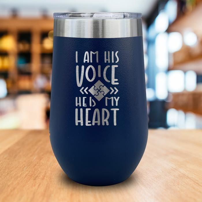 I Am His Voice Engraved Wine Tumbler