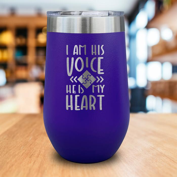 I Am His Voice Engraved Wine Tumbler