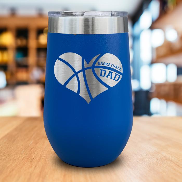 Basketball Dad Engraved Wine Tumbler