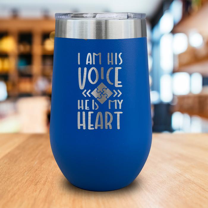 I Am His Voice Engraved Wine Tumbler