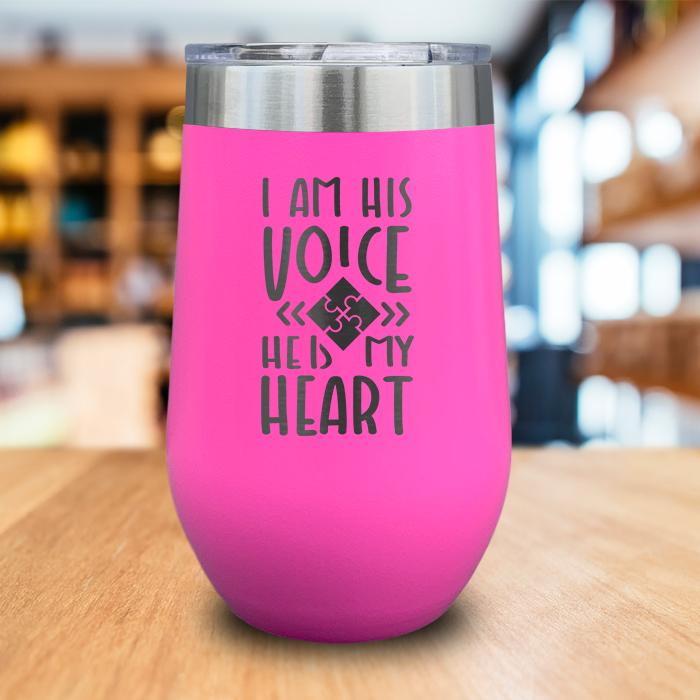 I Am His Voice Engraved Wine Tumbler