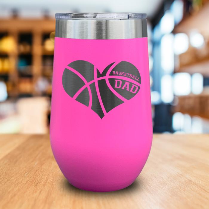 Basketball Dad Engraved Wine Tumbler