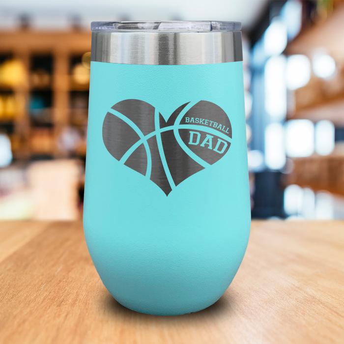 Basketball Dad Engraved Wine Tumbler